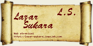 Lazar Sukara vizit kartica